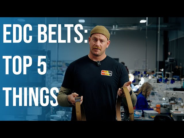 Top 5 Things You Should Know Before Buying Your 1st EDC Belt