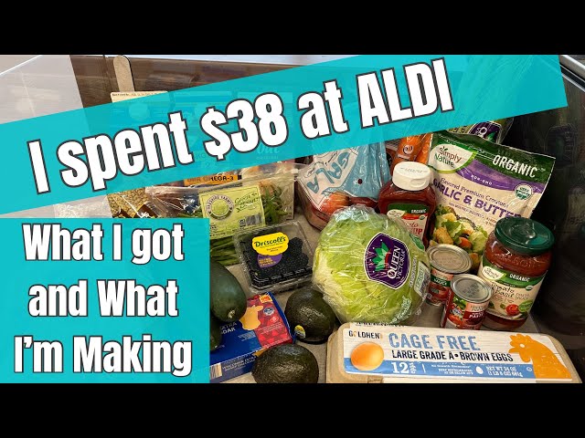 This week is gonna be TASTY | $38 Aldi Haul | Budget Grocery Shopping