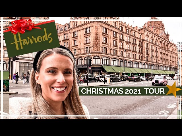 HARRODS AT CHRISTMAS | Food & Decoration Tour | Vlogmas 2021 Week One