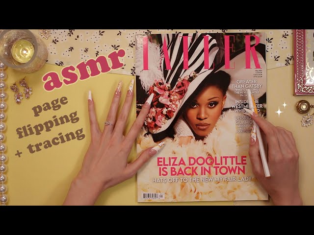 ASMR Magazine Look Through (whisper + paper sounds, tracing)