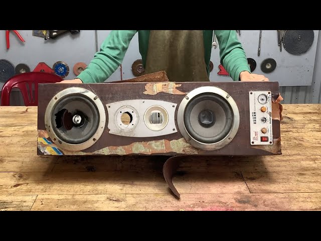 Original Restoration Old Broken Speakers // Restore Upgrade Standing Speakers At Will