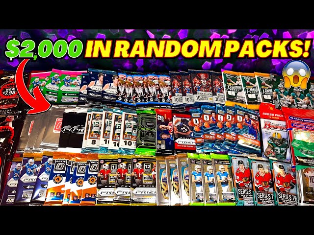 *OPENING OVER $2,000+ WORTH OF RANDOM SPORTS CARD PACKS!🤯 TONS OF AMAZING PULLS!🔥