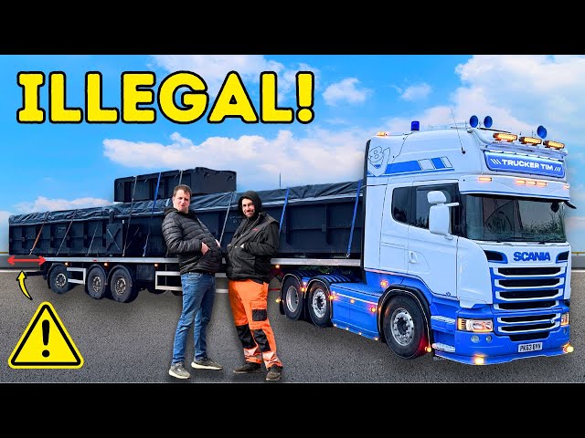 COLLECTING SHAUN’S NEW PIT | OVER LENGTH!? | #truckertim