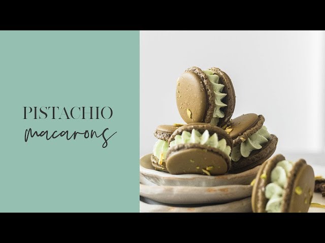 HOW TO MAKE PISTACHIO MACARONS WITHOUT ALMOND FLOUR // French Macaron without Almond Flour