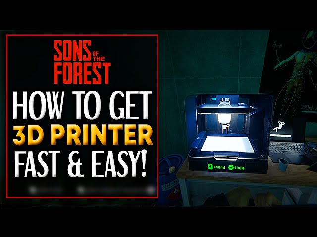 Sons Of The Forest 3D PRINTER LOCATION (EARLY GAME) - Sons of The Forest HOW TO
