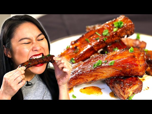 Sous Vide BBQ Pork Ribs - Sweet & Sticky Chinese Style