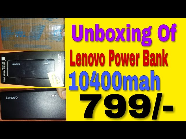 Lenovo power bank Unboxing Flipkart ¦ 10400mah ¦ @799 ¦ Best Power Bank ¦ Budget Power Bank by Kaifi