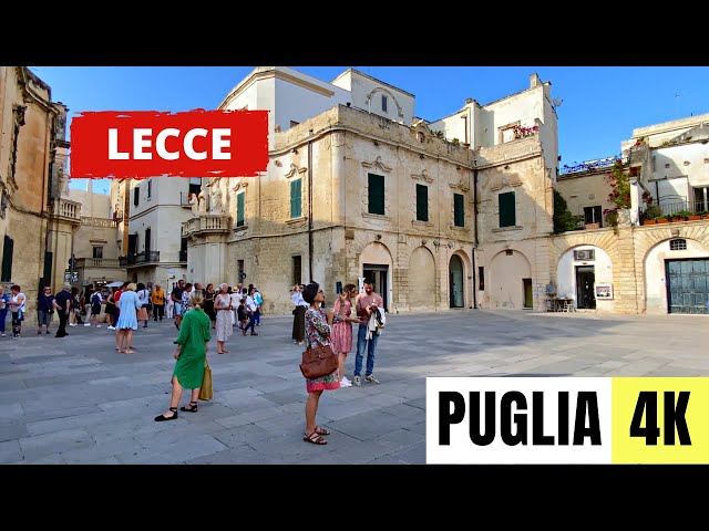 PUGLIA, ITALY 🇮🇹 [4K] Lecce City Centre — Walking Tour