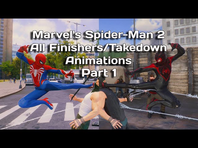Marvel's Spider-Man 2 All Finishers/Takedown Animations Miles/Peter, Ally Finishers & More! SPOILERS