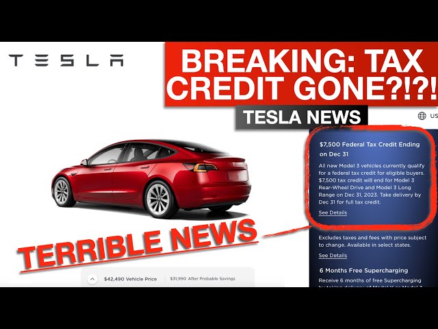 BREAKING:Tesla Losing Tax Credit?!?! Buy Now? Or Wait?
