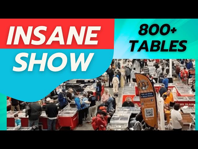 We spent 10 HOURS at this card show 800+ tables