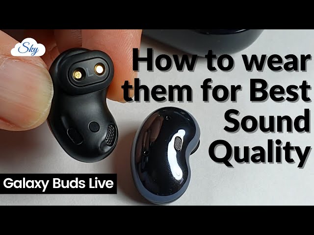 How to wear Galaxy Buds Live correctly to get the best sound quality - Change wing tip demo