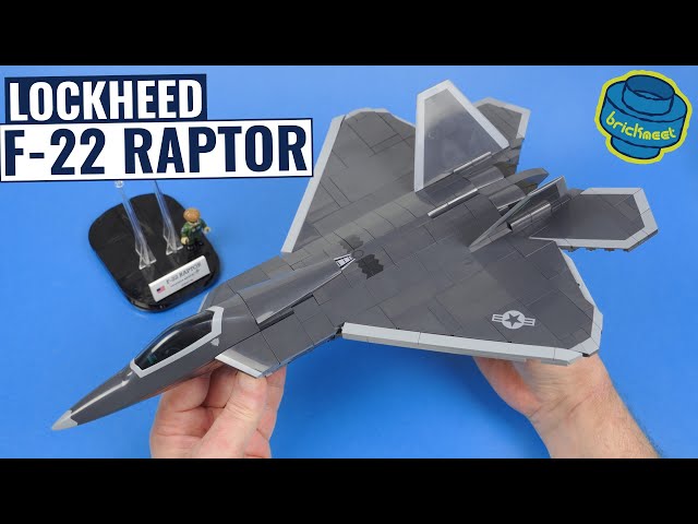 USAF Air Superiority Fighter - Lockheed F-22 RAPTOR - COBI 5855 (Speed Build Review)