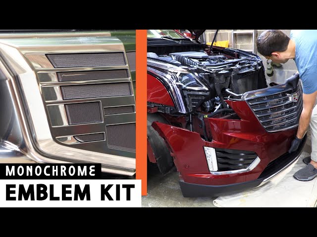 2017-2023 Cadillac XT5 Front Bumper Cover Removal (upgrade to Monochrome Emblems kit 84675901)