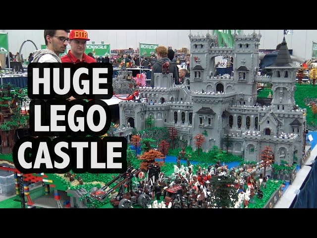 GIANT Custom LEGO Castle Fortress | Bricks Cascade 2017