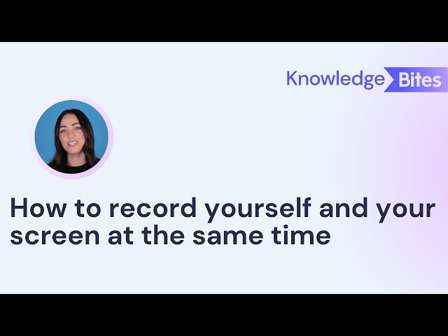 How to record yourself and your screen at the same time with one tool