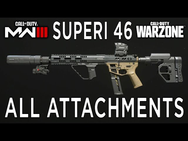 All Attachments of the Superi 46 in Modern Warfare 3 & Warzone Season 4