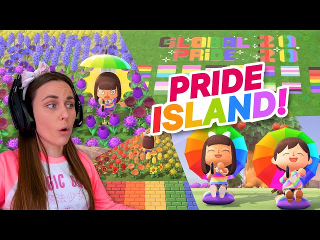 Global Pride Crossing FULL Island Tour! Animal Crossing New Horizon Pride Island!