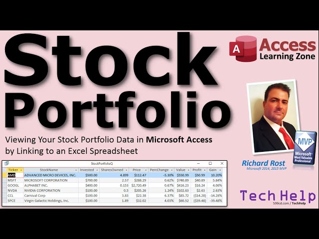 Viewing Your Stock Portfolio Data in Microsoft Access by Linking to an Excel Spreadsheet