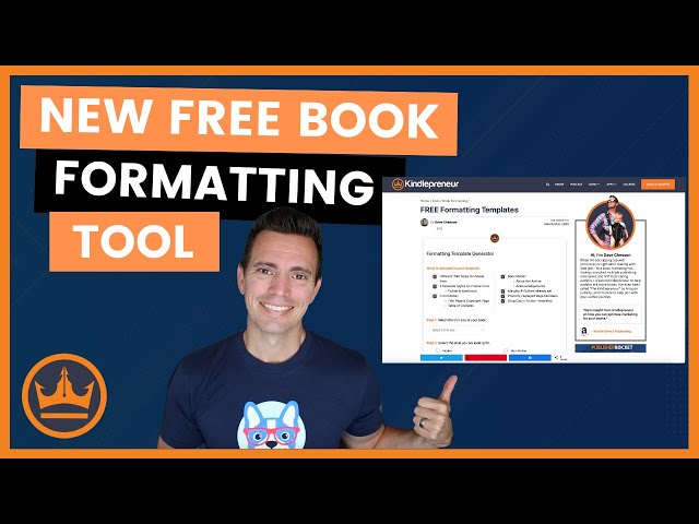New Free Book Formatting Template Tool