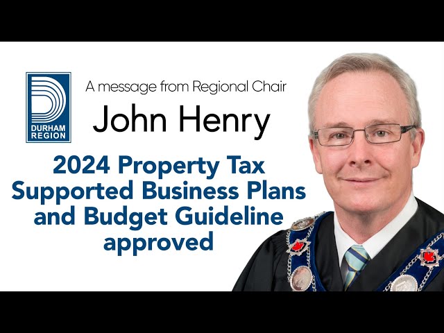 Regional Council approves the 2024 Property Tax Supported Business Plans and Budget