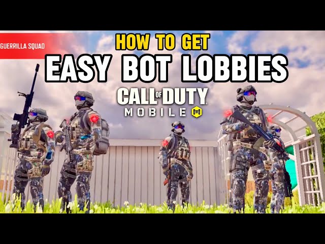 How To Get Easy BOT LOBBIES For Multiplayer and Battle Royale In Call Of Duty Mobile!
