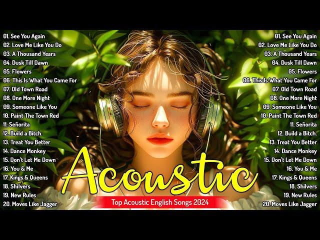 Acoustic Songs 2024 🌹 New Trending Acoustic English Songs 2024 🌹 Best Acoustic Songs Ever