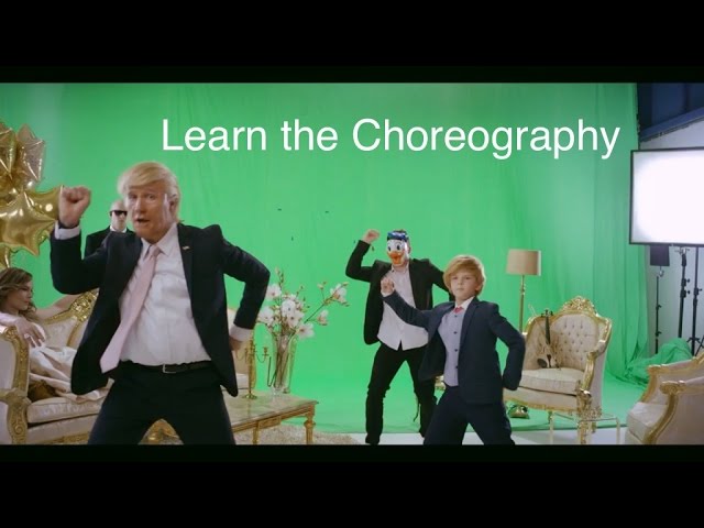 Learn the Choreography - Golden Dump (The Trump Hump)  /#TheMockingbirdMan by Klemen Slakonja/