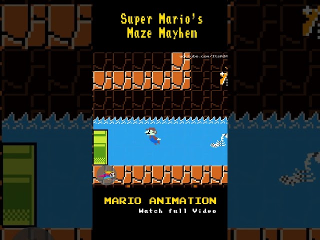 Super Mario's Maze Mayhem 🌍 #mario #maze #shorts