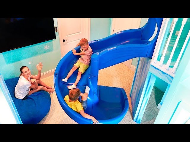 Vlad und Nikita-Traumhaus mit zwei Indoor-Spielplätzen für Kinder