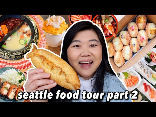 What to Eat in SEATTLE! Seattle Food Tour Part 2 2022