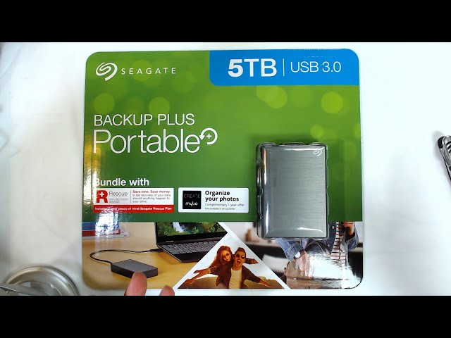 SEAGATE 5TB Backup Plus Portable Drive Unboxing and Speed Benchmark Review