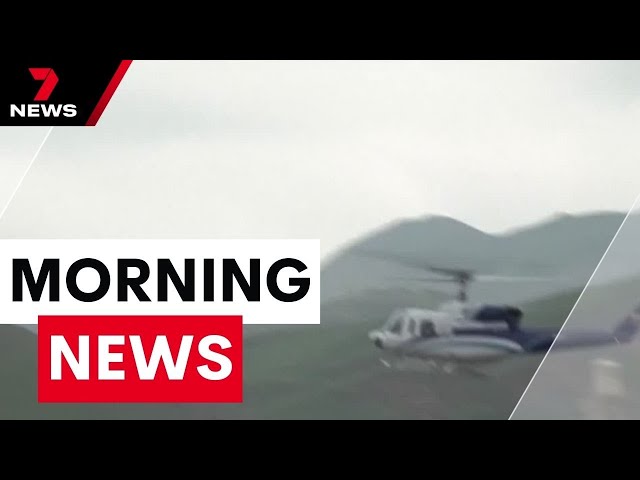 Iran President's helicopter crashes in heavy fog | 7 News Australia