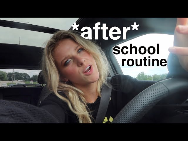after high school night routine vlog!