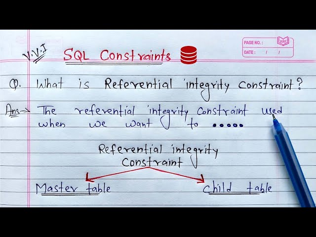 Referential Integrity Constraint in SQL | create relationship between two tables using oracle