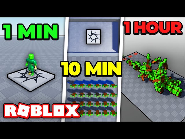 I Made a Zombie Defense Game in 1 Min vs 10 Min vs 1 Hour (ROBLOX)