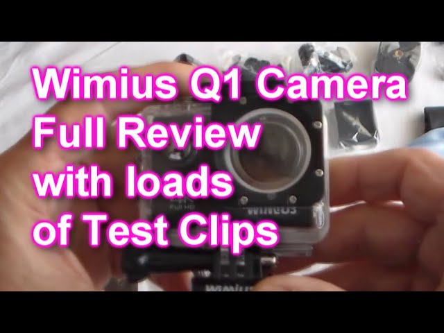 WiMiUS Q1 4K Action Camera Unboxed (if video doesn't work, see link to new version below)