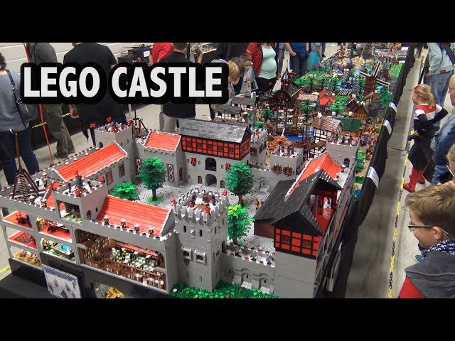 Giant LEGO Castle with Detailed Rooms & Battle | Skærbæk Fan Weekend 2018