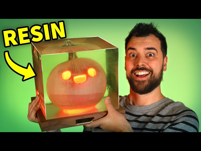 Preserving a Pumpkin in Solid Resin… Will it rot?