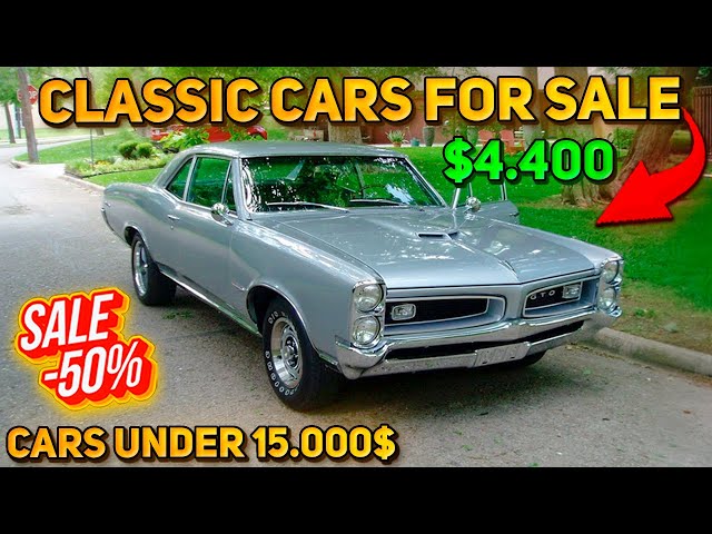20 Impressive Classic Cars Under $15,000 Available on Craigslist Marketplace! Cool Cheap Cars!
