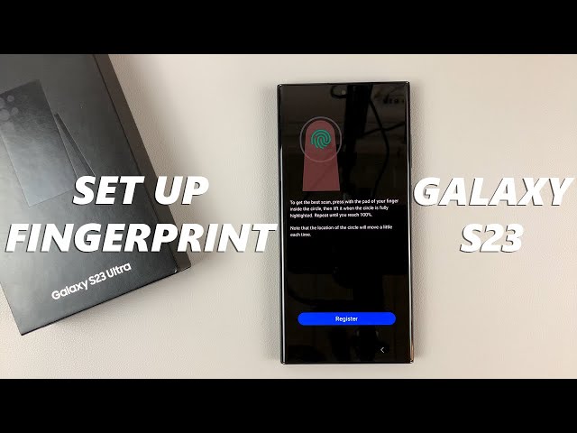 How To Set Up Fingerprint on Samsung Galaxy S23, S23+ and S23 Ultra  #galaxys23ultra