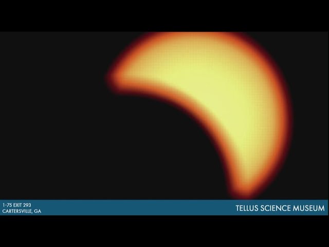 Solar eclipse | Live look through telescope