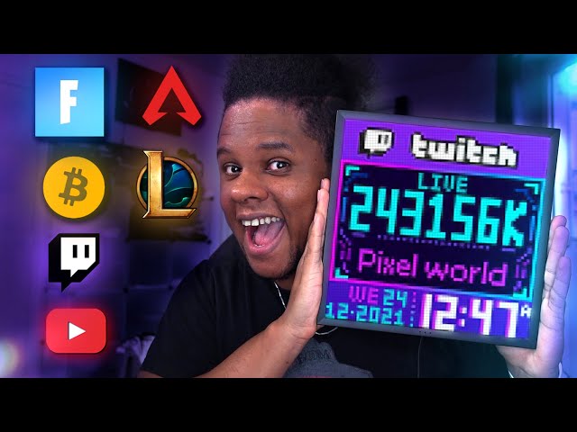 Awesome Social Media Counter & Pixel Art Display - Divoom Pixoo 64 Review