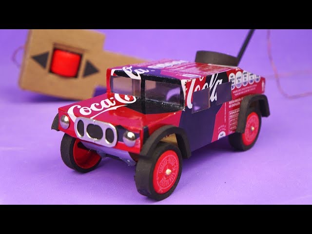 AMAZING JEEP MADE WITH ALUMINUM CANS AND DC MOTOR