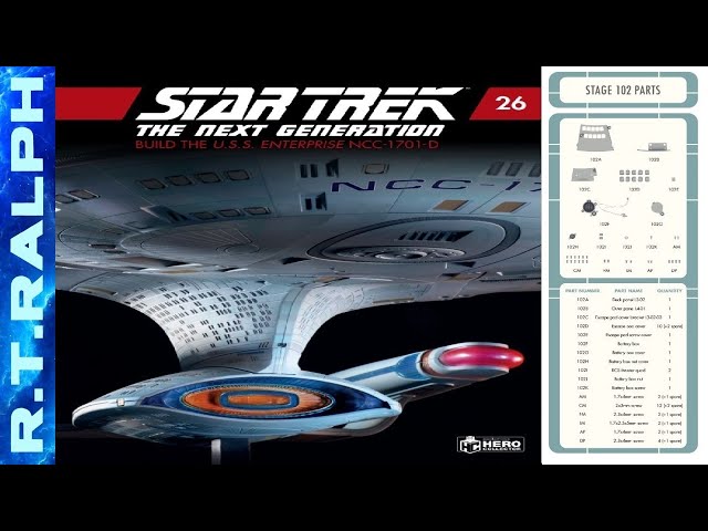 Star Trek: Build The Enterprise D. Stage 26.4 Assembly. By Fanhome/Eaglemoss/Hero Collector.