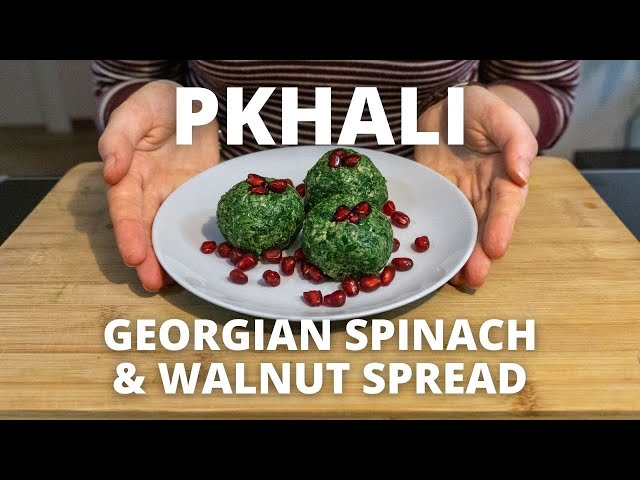 Pkhali Recipe: Georgian Spinach & Walnut Spread