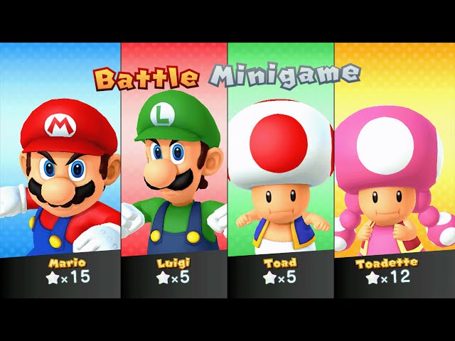 Mario Party 10 - Mario, Luigi, Toad, Toadette - Mushroom Park