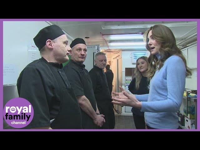 Duchess of Cambridge Makes Chicken Wrap During Visit to Cafe in Aberdeen