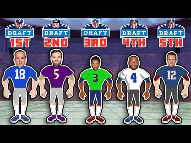The Best Quarterback from each NFL Draft Round!