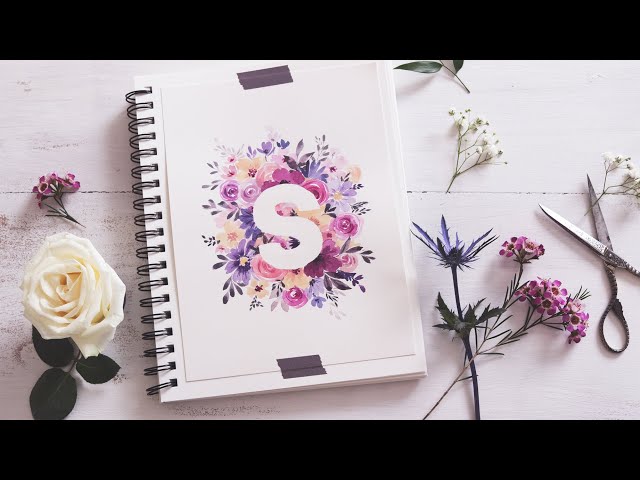 Watercolor Floral Letter | Personalized Art for Beginners